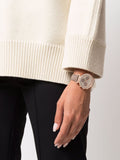  Shop Authentic Swarovski Passage Chrono Grey Dial Grey Leather Strap Watch for Women - 5580348 - Luxxuri