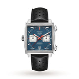  Shop Authentic Tag Heuer Monaco Automatic Chronograph Blue Dial Black Leather Strap Watch for Men - CAW211P.FC6356 - Luxxuri