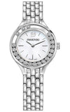  Shop Authentic Swarovski Lovely Crystals Mini White Dial Silver Steel Strap Watch for Women - 5242901 - Luxxuri