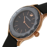  Shop Authentic Swarovski Octea Nova Grey Dial Grey Leather Strap Watch for Women - 5295358 - Luxxuri