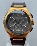  Shop Authentic Maserati Triconic Chronograph Grey Dial Brown Leather Strap Watch For Men - R8871639003 - Luxxuri