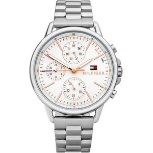  Shop Authentic Tommy Hilfiger Carly White Dial Silver Stainless Steel Strap Watch for Women - 1781787 - Luxxuri