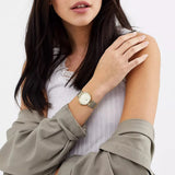  Shop Authentic Tommy Hilfiger Lynn Quartz Gold Dial Gold Mesh Bracelet Watch For Women - 1781864 - Luxxuri