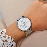  Shop Authentic Tommy Hilfiger Jenna Quartz Silver Dial Silver Mesh Bracelet Watch For Women - 1781942 - Luxxuri