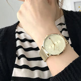  Shop Authentic Tommy Hilfiger Jenna Quartz White Dial Gold Mesh Bracelet Watch For Women - 1781943 - Luxxuri