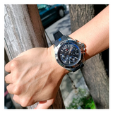  Shop Authentic Tommy Hilfiger Sport Multifunction Black Dial Black Rubber Strap Watch for Men - 1791143 - Luxxuri