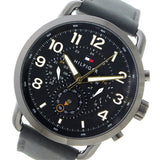  Shop Authentic Tommy Hilfiger Briggs Black Dial Black Leather Strap Watch for Men - 1791426 - Luxxuri