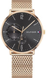  Shop Authentic Tommy Hilfiger Brooklyn Grey Dial Gold Mesh Bracelet Watch for Men - 1791506 - Luxxuri