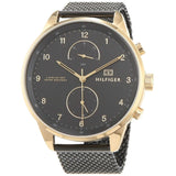  Shop Authentic Tommy Hilfiger Chase Quartz Black Dial Black Mesh Bracelet Watch for Men - 1791580 - Luxxuri