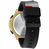  Shop Authentic Tommy Hilfiger Jeans Digital Analog Gold Dial Black Rubber Strap Watch For Women  - 1791762 - Luxxuri