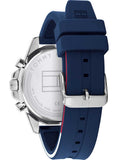  Shop Authentic Tommy Hilfiger Mason Blue Dial Blue Rubber Strap Watch for Men - 1791791 - Luxxuri