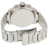  Shop Authentic Tommy Hilfiger Trent Quartz Black Dial Silver Steel Strap Watch For Men - 1791805 - Luxxuri