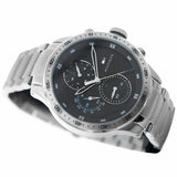  Shop Authentic Tommy Hilfiger Trent Quartz Black Dial Silver Steel Strap Watch For Men - 1791805 - Luxxuri