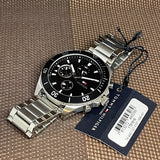  Shop Authentic Tommy Hilfiger Larson Multifunction Black Dial Silver Steel Strap Watch For Men - 1791916 - Luxxuri