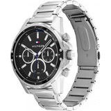  Shop Authentic Tommy Hilfiger Larson Multifunction Black Dial Silver Steel Strap Watch For Men - 1791916 - Luxxuri