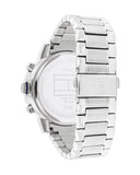  Shop Authentic Tommy Hilfiger Troy Chronograph Blue Dial Silver Steel Strap Watch For Men - 1792104 - Luxxuri