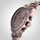  Shop Authentic Michael Kors Bradshaw Chronograph Brown Dial Brown Steel Strap Watch For Women - MK6247 - Luxxuri