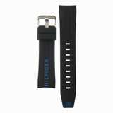  Shop Authentic Tommy Hilfiger Sport Multifunction Black Dial Black Rubber Strap Watch for Men - 1791143 - Luxxuri