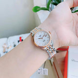  Shop Authentic Tissot Le Locle Automatic Diamonds Mother of Pearl White Dial Two Tone Steel Strap Watch For Women - T006.207.22.116.00 - Luxxuri