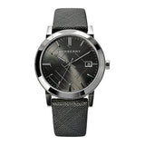  Shop Authentic Burberry Heritage Grey Dial Black Leather Strap Watch for Men - BU9024 - Luxxuri