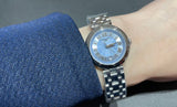  Shop Authentic Tissot Bellissima Small Lady Light Blue Dial Silver Steel Strap Watch for Women - T126.010.11.133.00 - Luxxuri