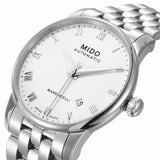  Shop Authentic Mido Baroncelli III Automatic White Dial Silver Steel Strap Watch For Women - M7600.4.26.1 - Luxxuri