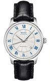  Shop Authentic Mido Baroncelli III Automatic Silver Dial Black Leather Strap Watch For Women - M7600.4.21.4 - Luxxuri