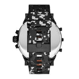  Shop Authentic Diesel Big Daddy Chronograph Black Dial Black Leather Strap Watch For Men - DZ7311 - Luxxuri