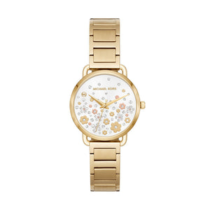 Shop Authentic Michael Kors Portia Quartz White Dial Gold Steel Strap Watch for Women - MK3840 - Luxxuri