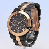  Shop Authentic Marc Jacobs Blade Chronograph Grey Dial Two Tone Steel Strap Watch for Women - MBM8583 - Luxxuri