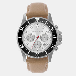  Shop Authentic Michael Kors Everest Analog White Dial Brown Leather Strap Watch For Men - MK9092 - Luxxuri