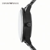  Shop Authentic Emporio Armani Meccanico Automatic Black Dial Black Steel Strap Watch For Men - AR60054 - Luxxuri