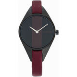  Shop Authentic Calvin Klein Rebel Red Black Dial Red Leather Strap Watch for Women - K8P237U1 - Luxxuri