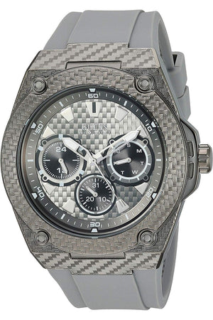 Shop Authentic Guess Legacy Grey Dial Grey Silicone Strap Watch For Men - W1048G1 - Luxxuri