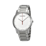  Shop Authentic Calvin Klein City Quartz White Dial Silver Steel Strap Watch for Men - K2G2G1Z6 - Luxxuri