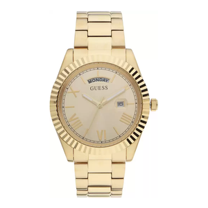  Shop Authentic Guess Connoisseur Gold Dial Gold Steel Strap Watch for Men - GW0265G2 - Luxxuri