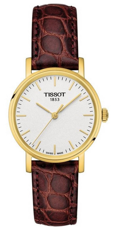  Shop Authentic Tissot Everytime Desire Small White Dial Maroon Leather Strap Watch For Women - T109.210.36.031.00 - Luxxuri