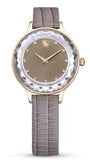  Shop Authentic Swarovski Octea Nova Beige Dial Grey Leather Strap Watch for Women - 5649999 - Luxxuri