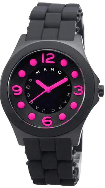  Shop Authentic Marc Jacobs Pelly Black Dial Black Silicone Strap Watch for Women - MBM2530 - Luxxuri
