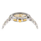 Shop Authentic Versace Greca Chronograph White Dial Two Tone Steel Strap Watch For Men - VEZ900321 - Luxxuri