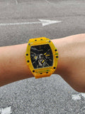  Shop Authentic Guess Phoenix Multi Function Black Dial Yellow Rubber Strap Watch for Men - GW0203G6 - Luxxuri