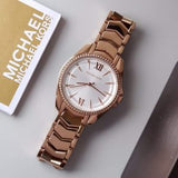  Shop Authentic Michael Kors Whitney Quartz White Dial Rose Gold Steel Strap Watch For Women - MK6694 - Luxxuri