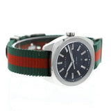  Shop Authentic Gucci GG2570 Quartz Black Dial Green & Red Nylon Strap Watch For Men - YA142305 - Luxxuri
