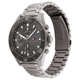  Shop Authentic Tommy Hilfiger Larson Chronograph Grey Dial Silver Steel Strap Watch For Men - 1791918 - Luxxuri