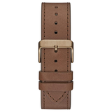  Shop Authentic Guess Analog Multifunction White Dial Brown Leather Strap Watch for Men - GW0262G3 - Luxxuri
