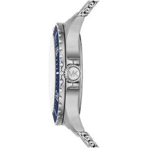  Shop Authentic Michael Kors Everest Quartz Blue Dial Silver Mesh Bracelet Watch For Men - MK9082 - Luxxuri