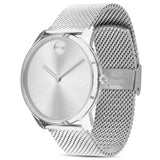  Shop Authentic Movado Bold Silver Dial Silver Mesh Bracelet Watch For Men - 3600260 - Luxxuri