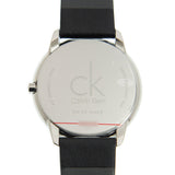  Shop Authentic Calvin Klein Minimal Diamonds Black Dial Black Leather Strap Watch for Men - K3M211CS - Luxxuri