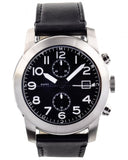  Shop Authentic Marc Jacobs Larry Chronograph Black Dial Black Leather Strap Watch for Men - MBM5033 - Luxxuri