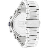  Shop Authentic Tommy Hilfiger Troy Chronograph Blue Dial Silver Steel Strap Watch For Men - 1792104 - Luxxuri
